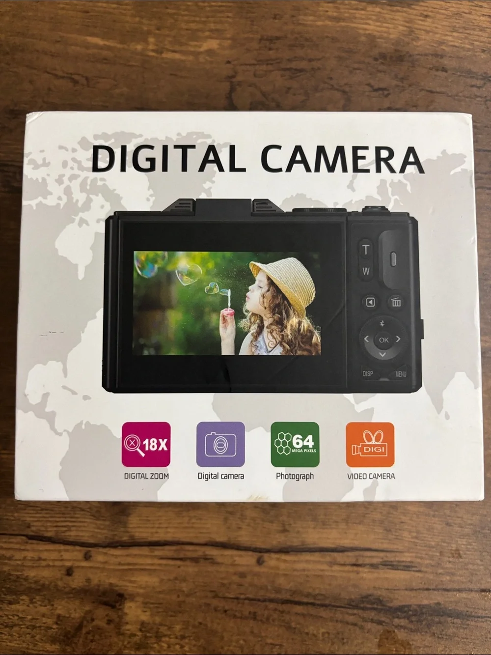 Black Digital Camera with LCD Display - Portable Point & Shoot